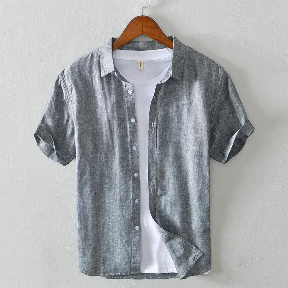 James - camisa de manga corta con botón en la parte delantera