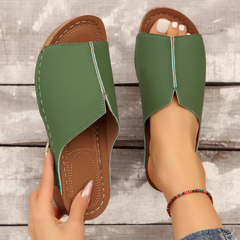 Elizabeth - Pantuflas con Tacón de Wedge