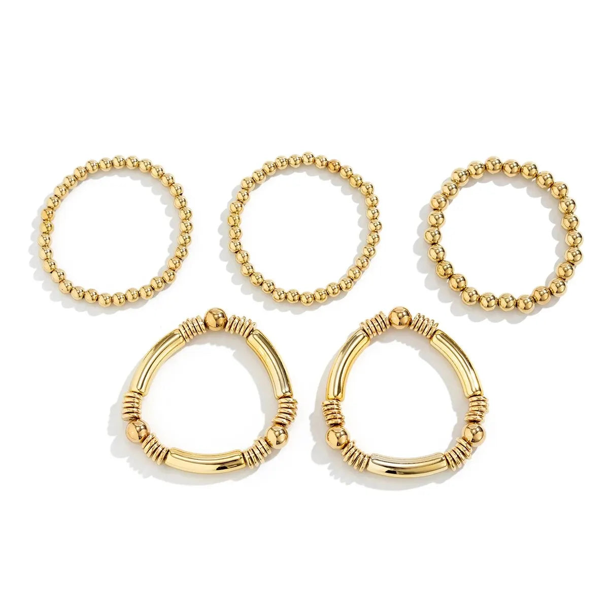 Mira – Juego de 5 pulseras de perlas apilables