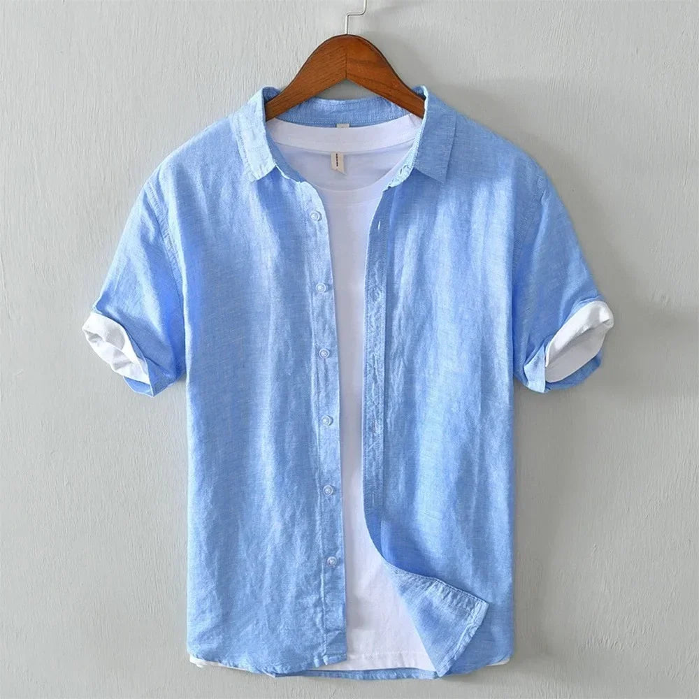 James - camisa de manga corta con botón en la parte delantera