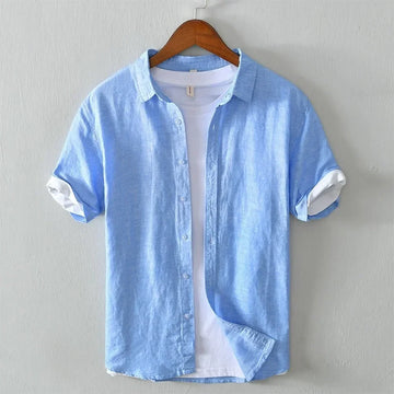 James - camisa de manga corta con botón en la parte delantera