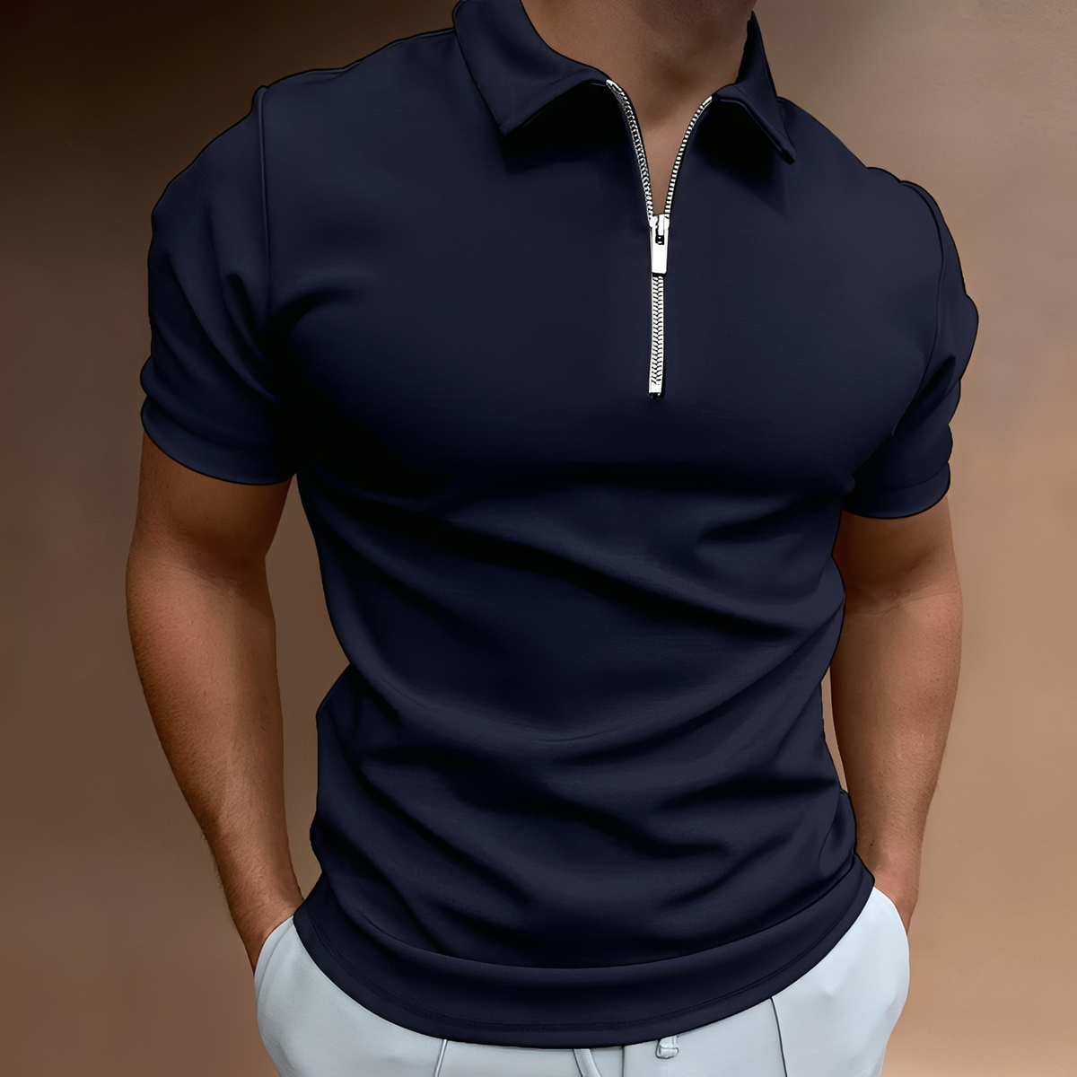 Randolf - Polo masculino – Cómodo para días calurosos