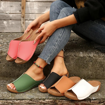 Elizabeth - Pantuflas con Tacón de Wedge