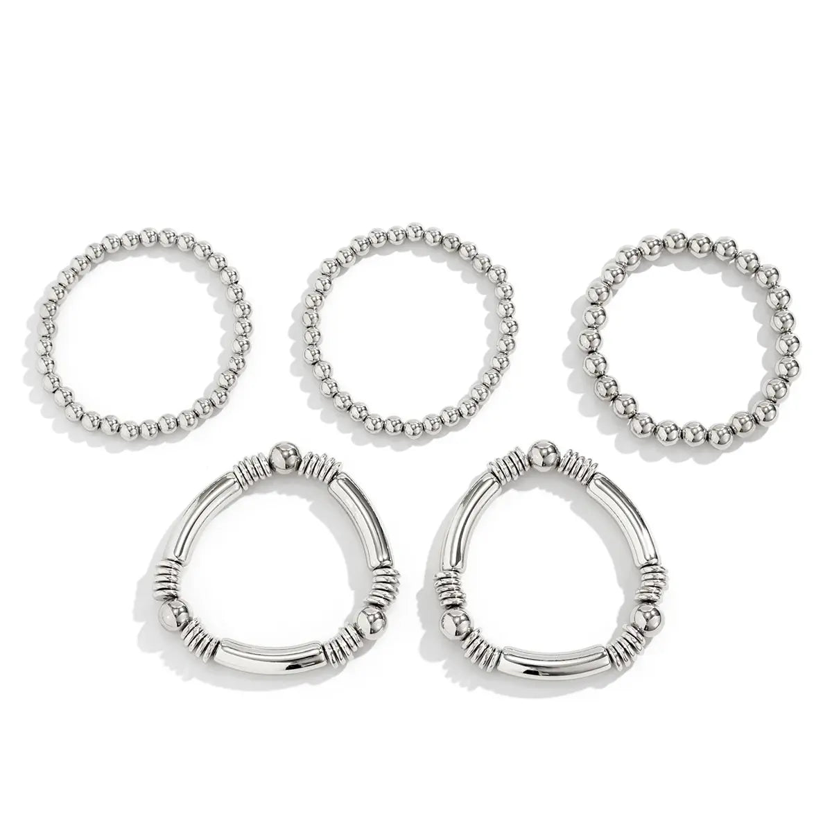 Mira – Juego de 5 pulseras de perlas apilables