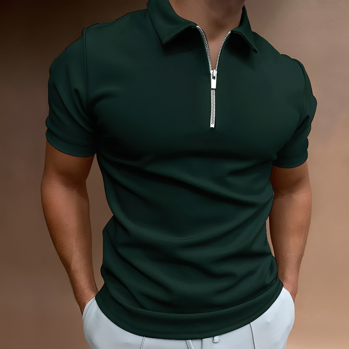 Randolf - Polo masculino – Cómodo para días calurosos