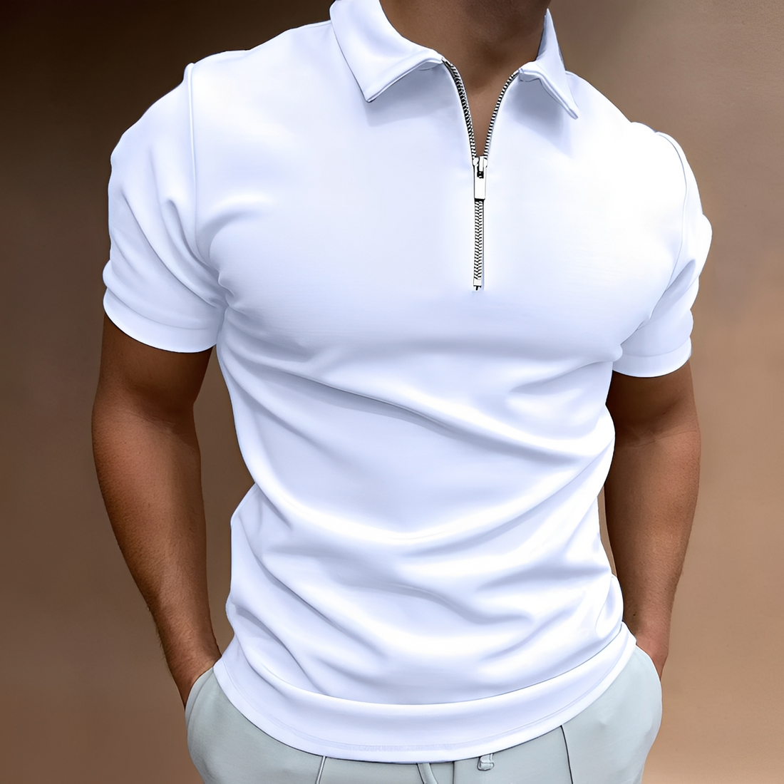 Randolf - Polo masculino – Cómodo para días calurosos