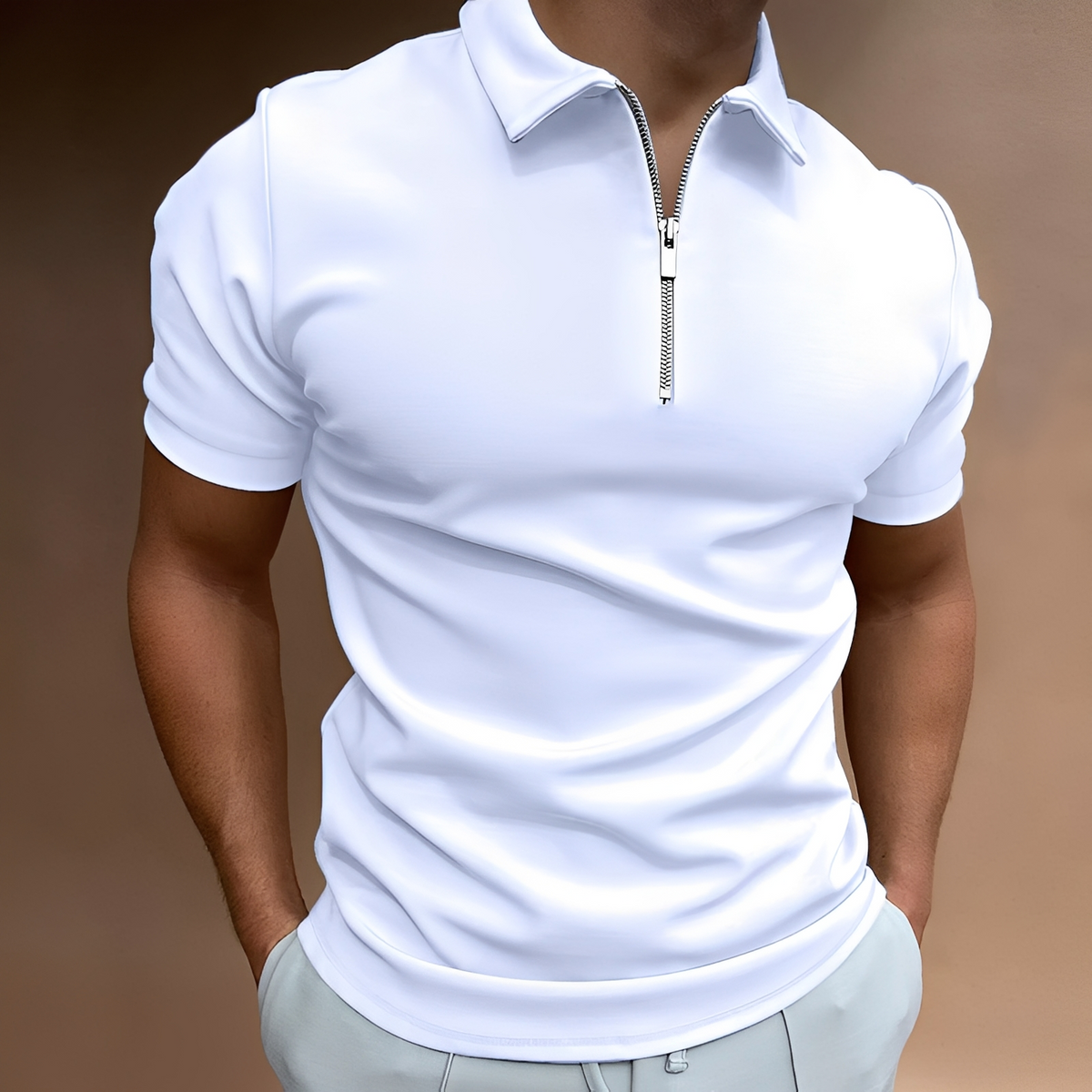 Randolf - Polo masculino – Cómodo para días calurosos