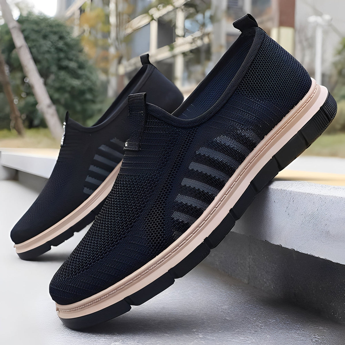 Henrick - Zapatillas de moda sin cordones para hombre