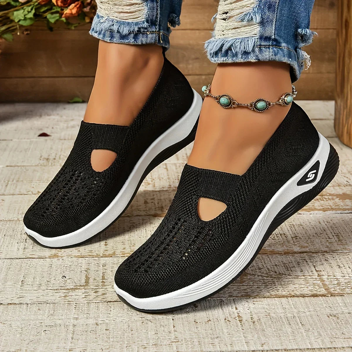 Madelline - Zapatillas de dama con cuña
