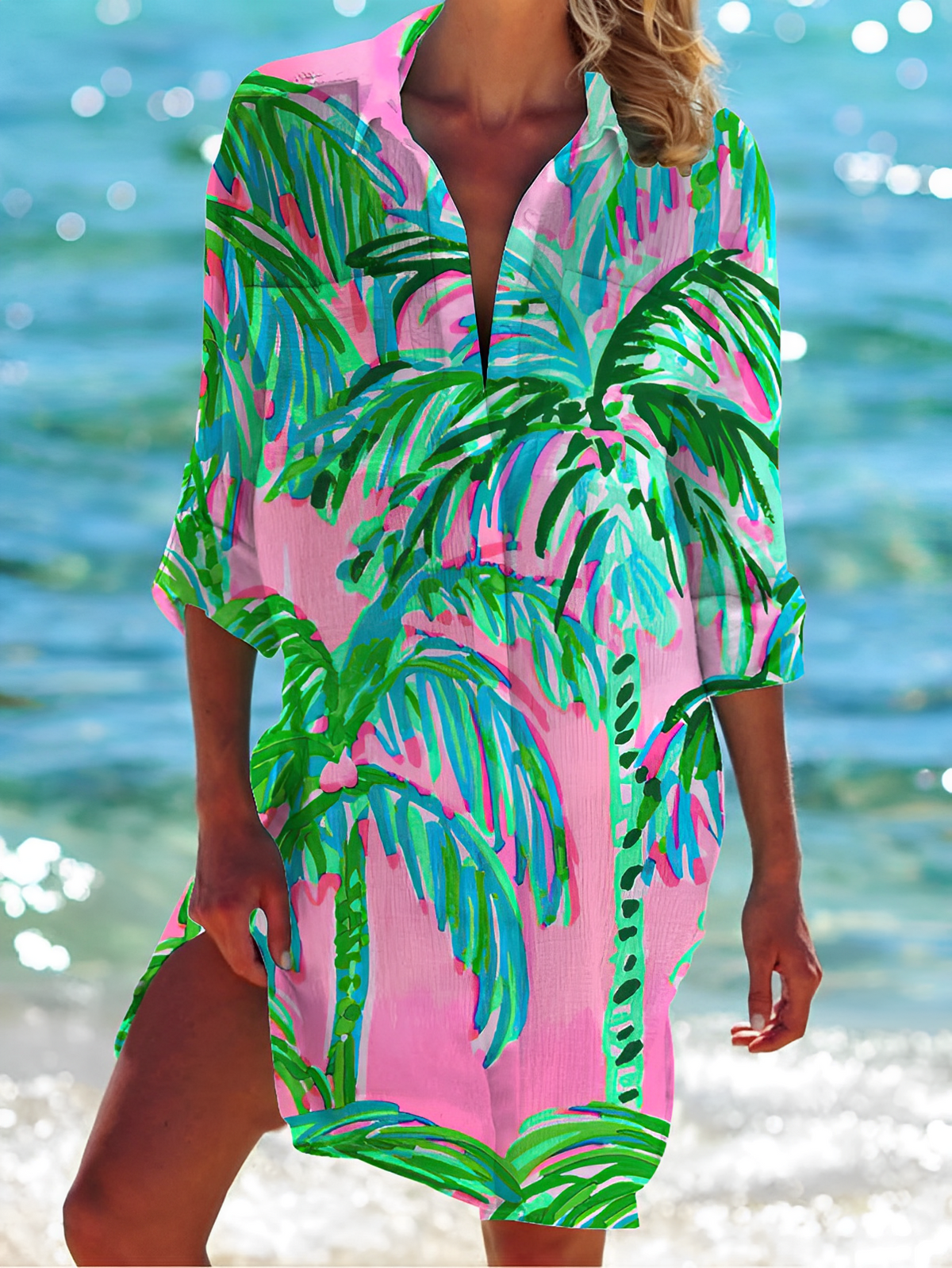 Sally - Vestido Camisero de Mujer con Botones Elegante