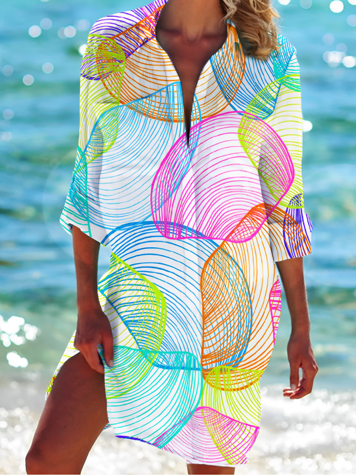 Sally - Vestido Camisero de Mujer con Botones Elegante