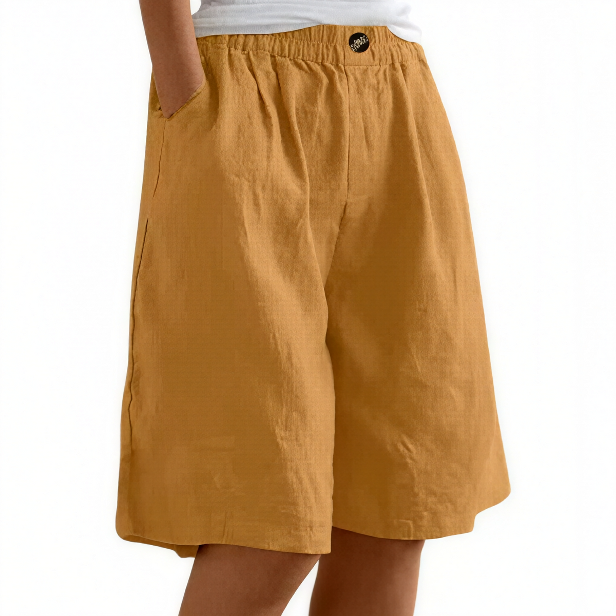 Renee- Pantalones cortos cómodos para damas con bolsillos