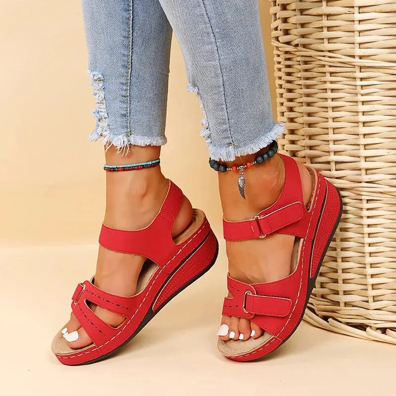 Mia - Sandalias de Tacón con Cierre de Velcro