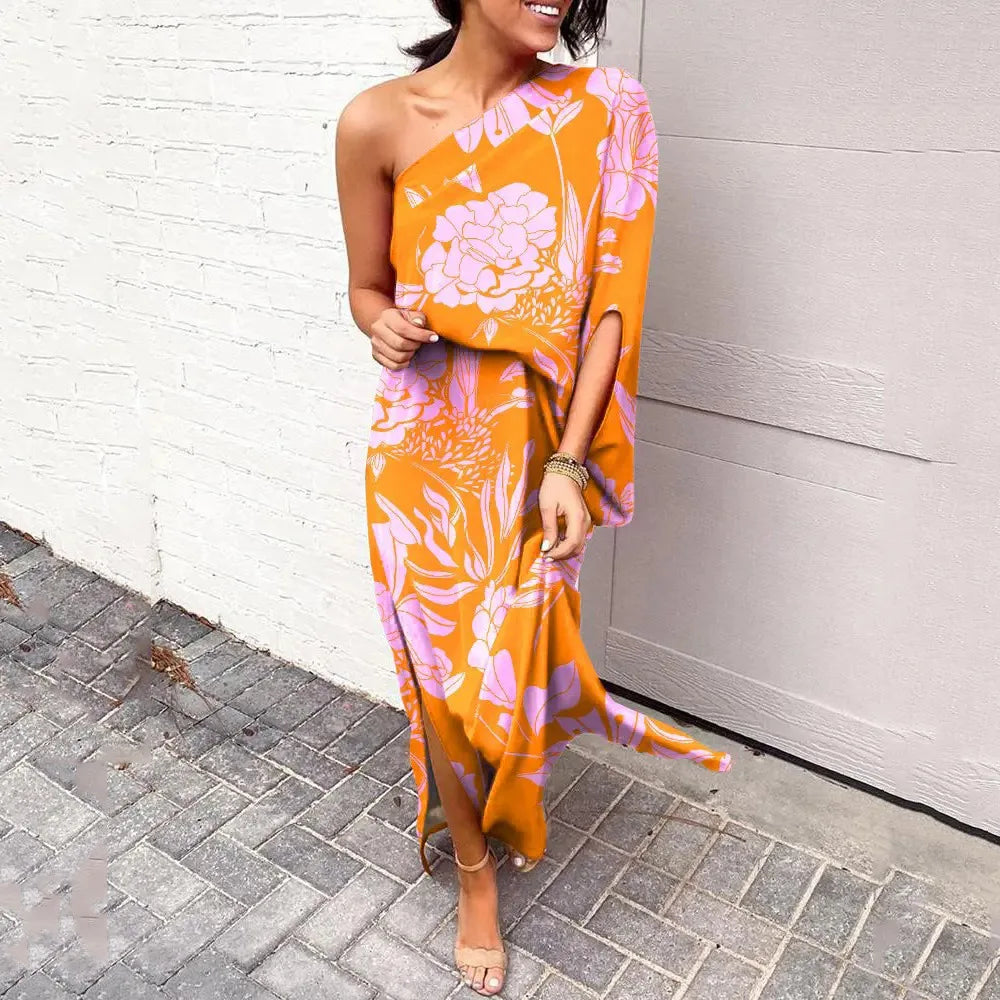 Bonnie - Elegante vestido de un solo hombro para mujer