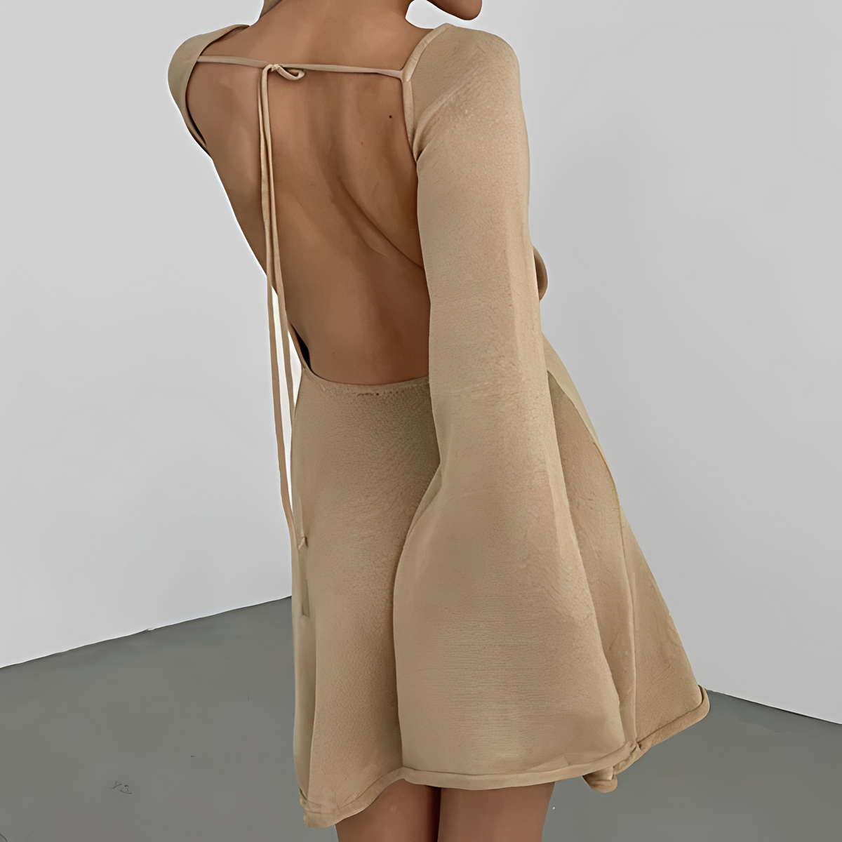 Aryana - Vestido de verano elegante de manga larga para mujer