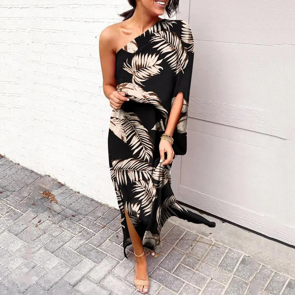 Bonnie - Elegante vestido de un solo hombro para mujer