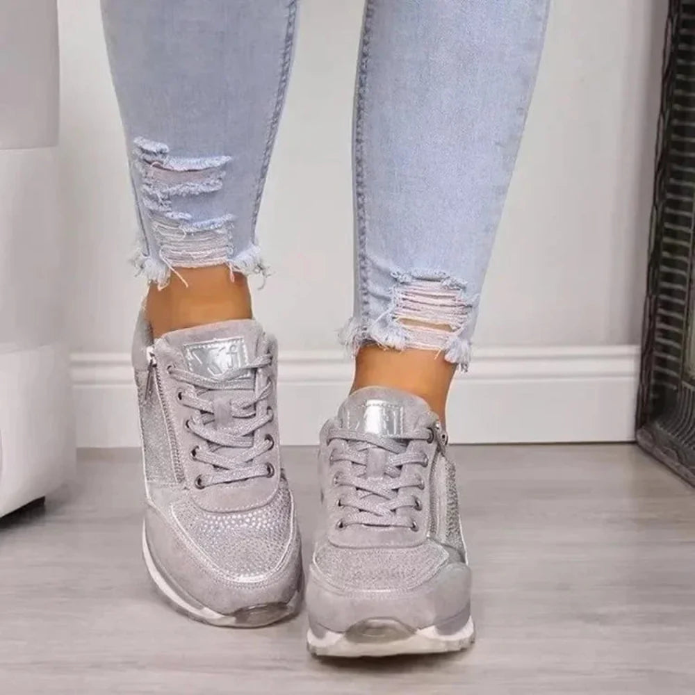 Ava - Zapatillas con Cierre de Cremallera