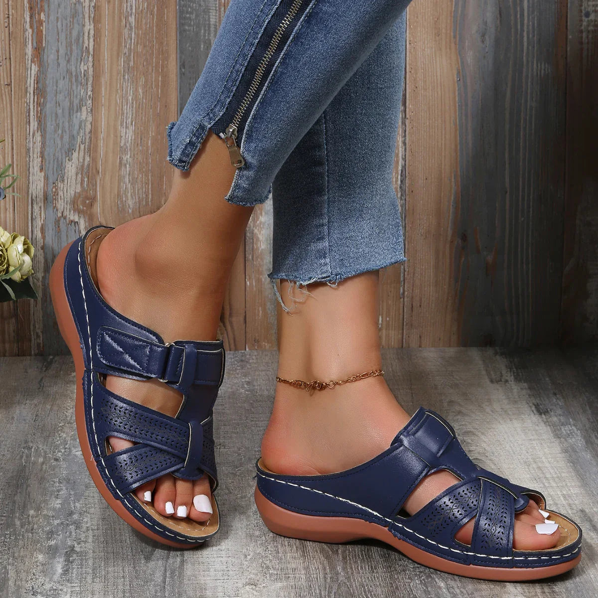 Amelia - Sandalias Abiertas para Ocio