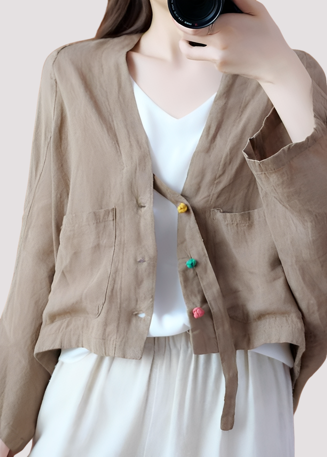Tilly - Cárdigan casual de estilo suelto con bolsillos para mujeres