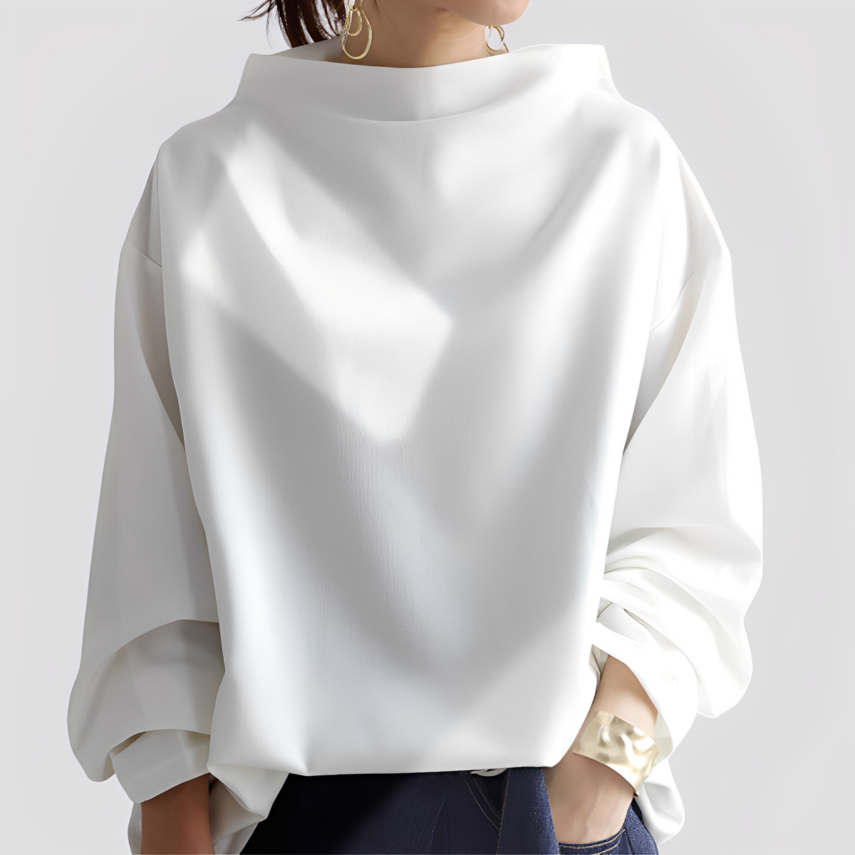 Twyla - Jersey de corte suelto