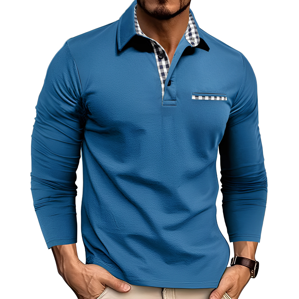 Grover - Polo informal de manga larga