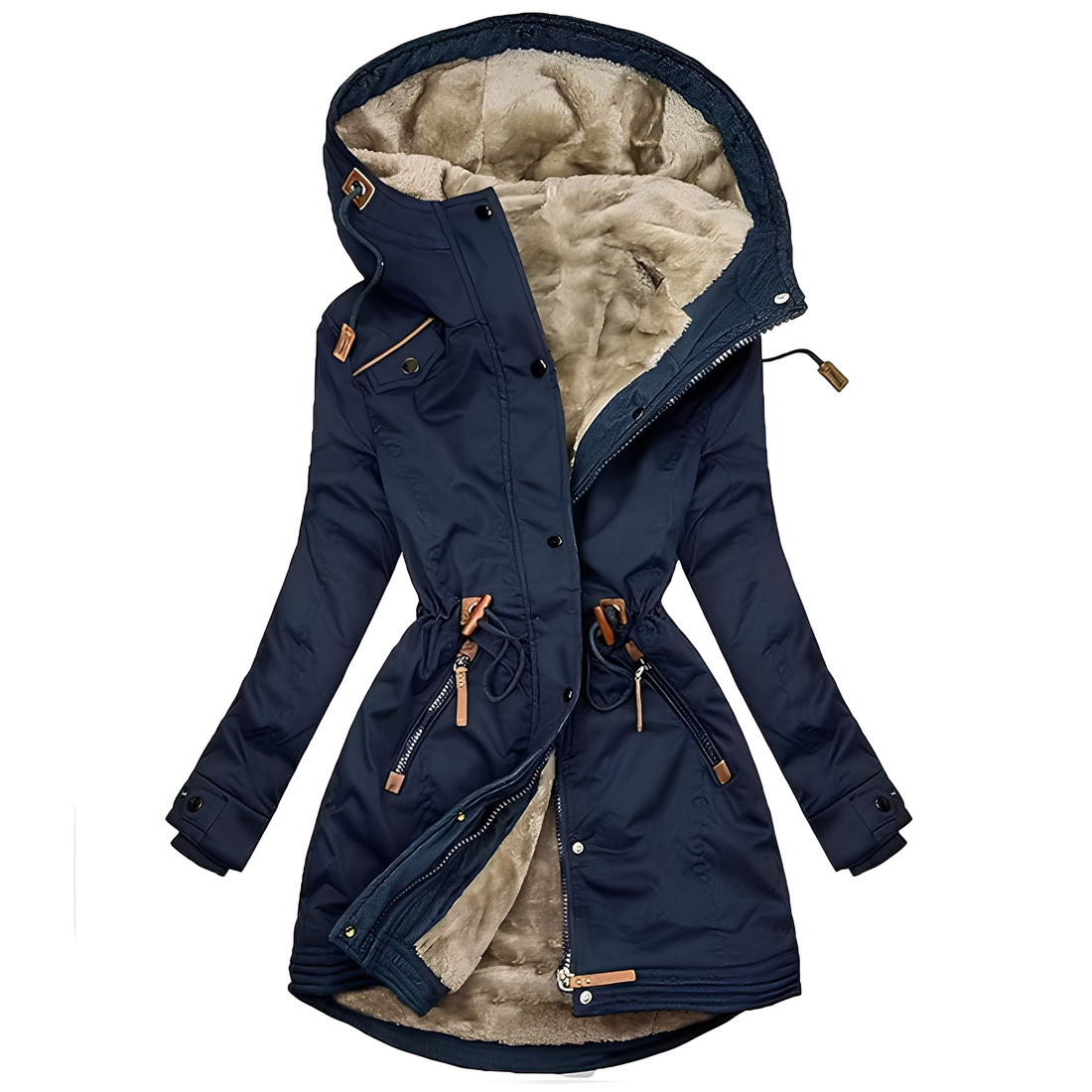 Lavena - Chaqueta elegante y cálida con capucha