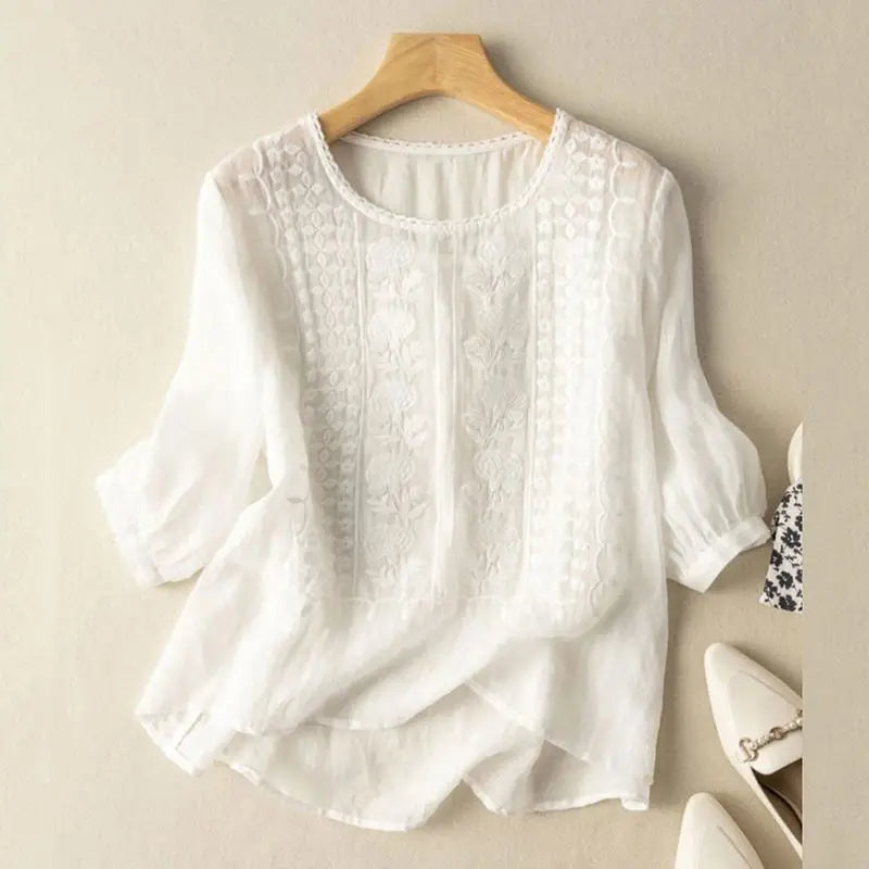 Sonia – Blusa de encaje elegantes para mujeres