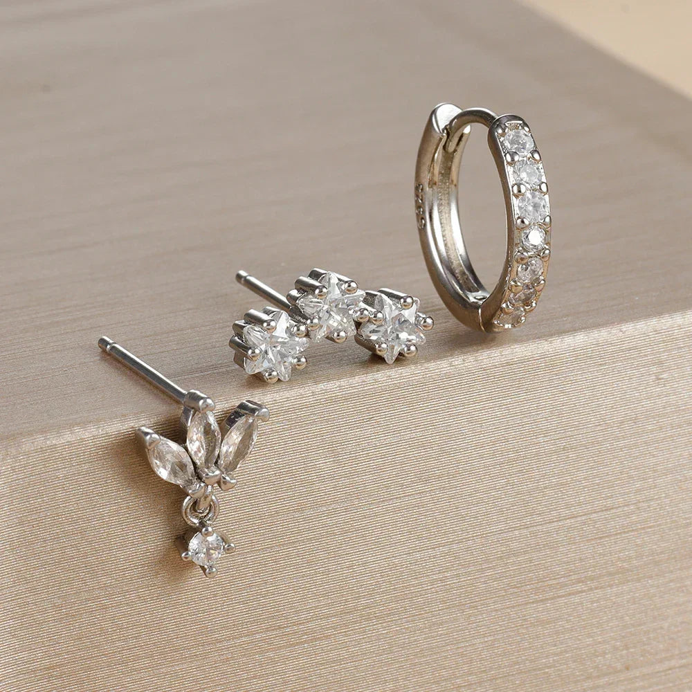 Nova – Conjunto de pendientes de diamantes