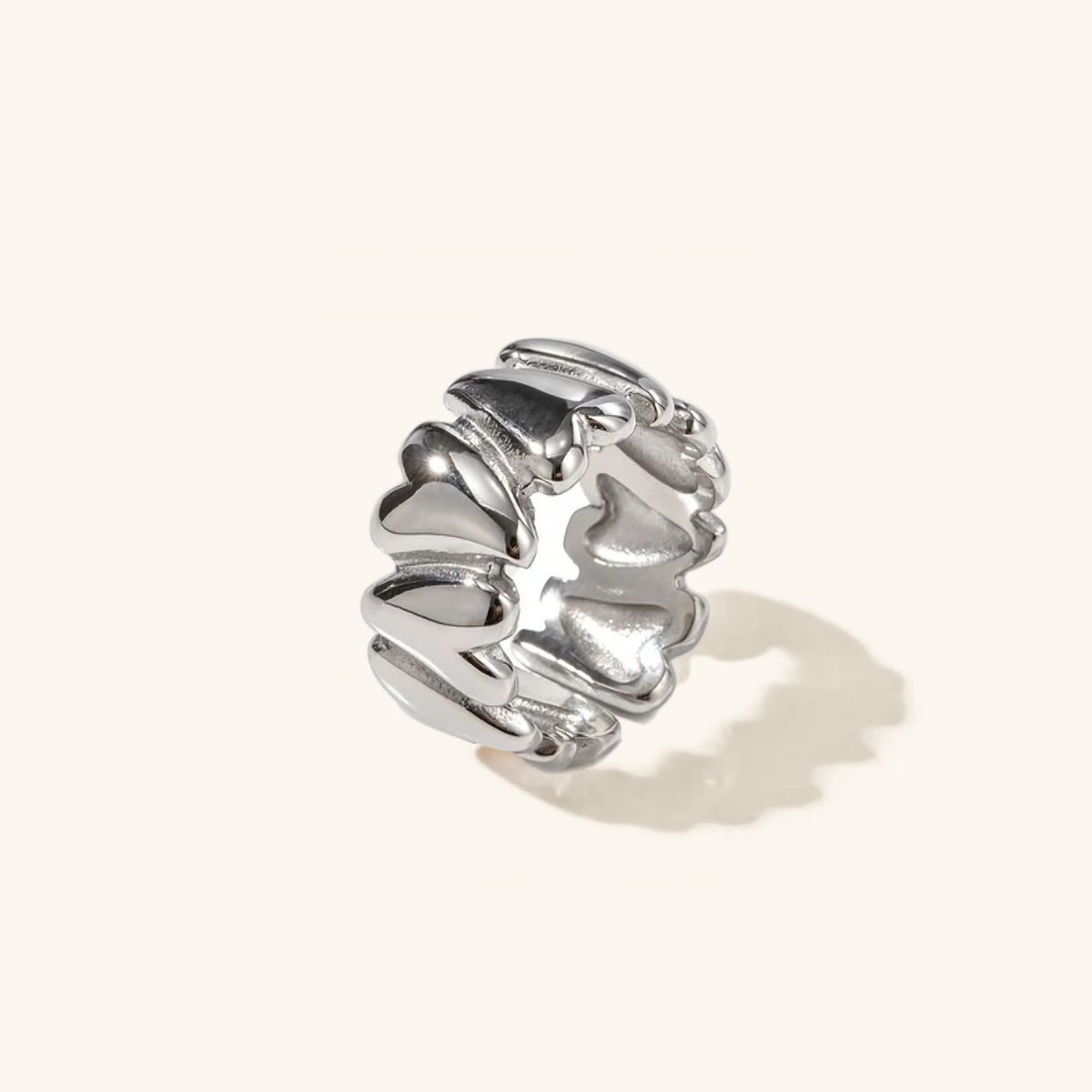 Elena - Anillo de Corazón Inestable en Oro