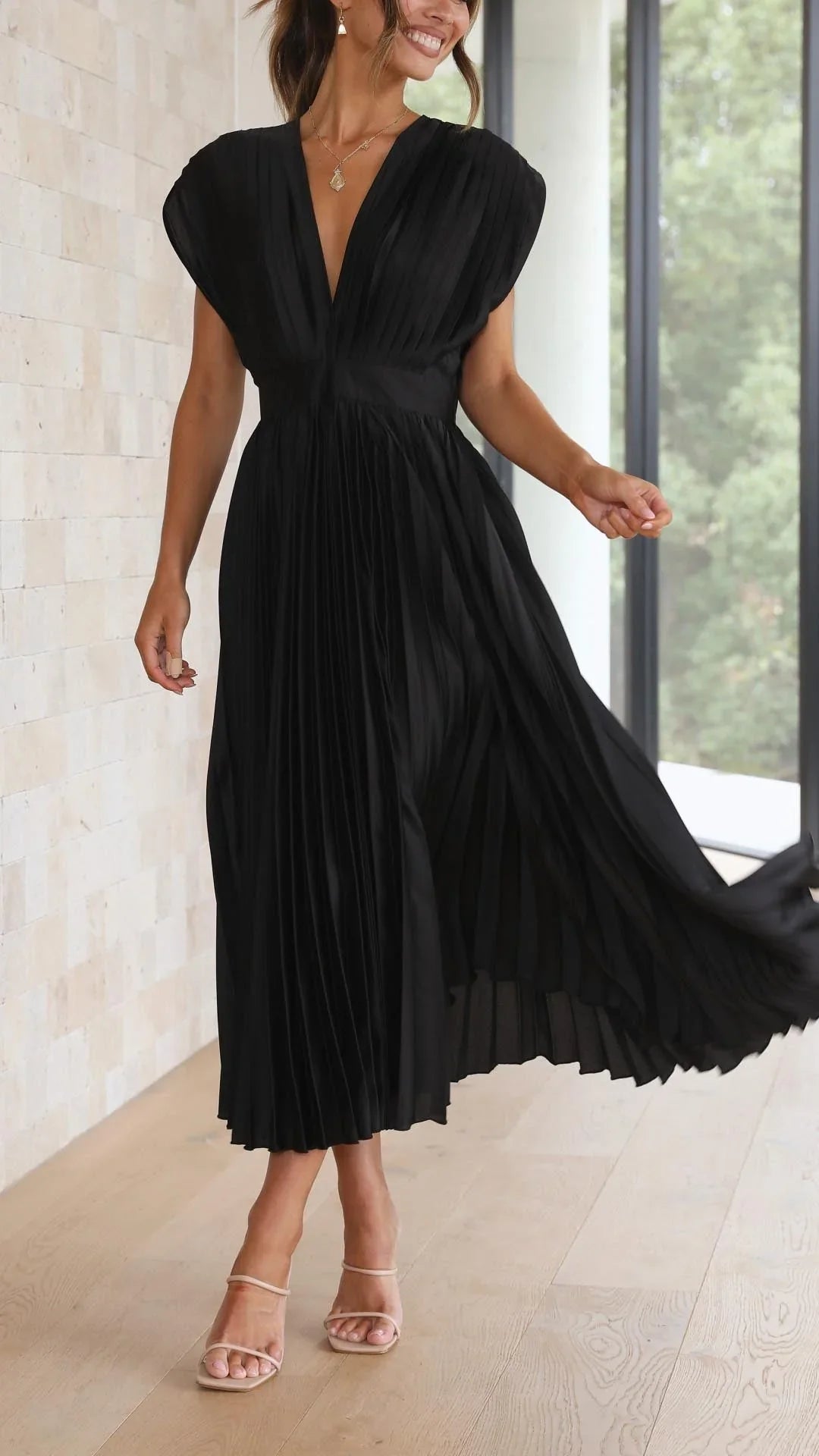Maria – Vestido plisado elegante para mujeres