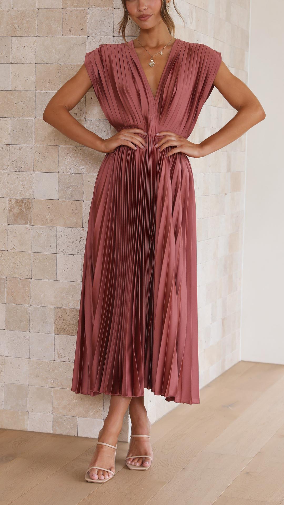 Maria – Vestido plisado elegante para mujeres