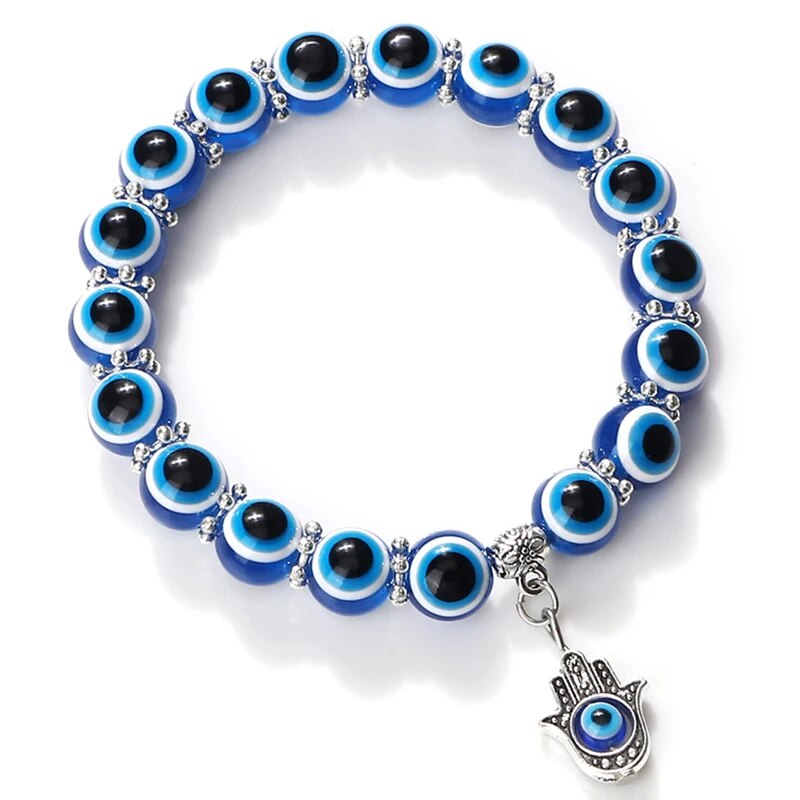Pulsera de Tobillo Estilo Oceánico con Ojo Maligno - Karma y Suerte