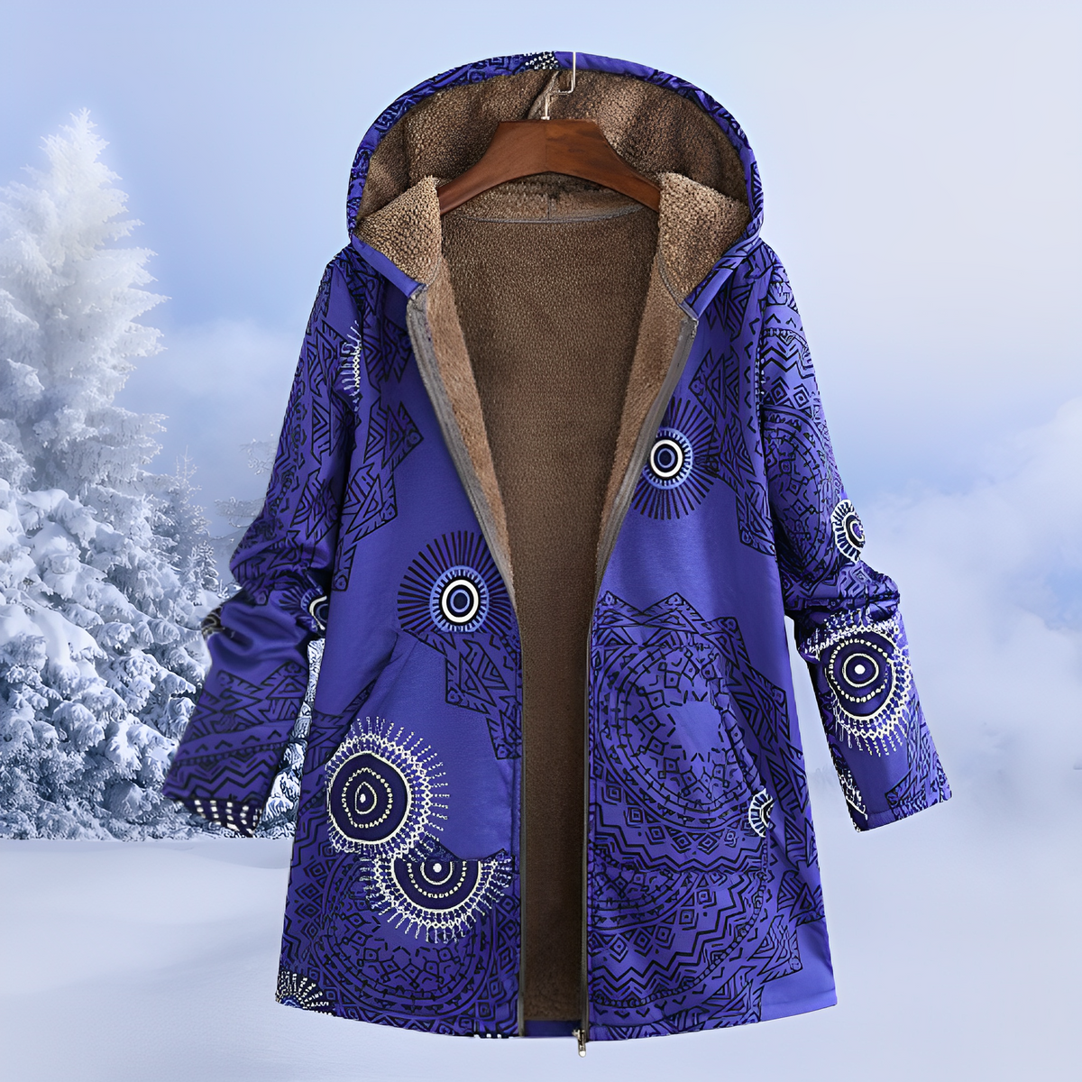 Jasmin - Chaqueta sofisticada y abrigada con capucha