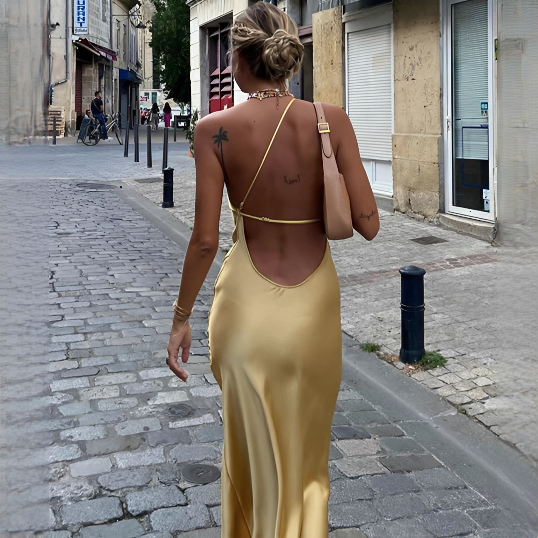 Arcelie - Vestido largo estiloso y chic