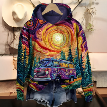 Séraphine - sudadera con capucha imprimida digital para mujeres