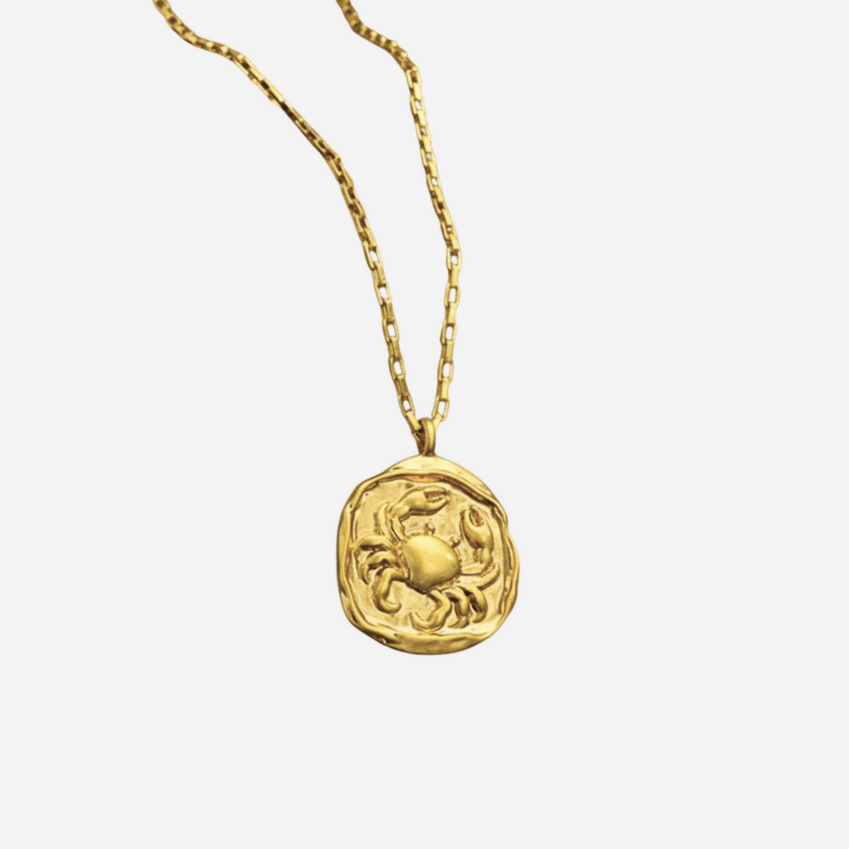 Zeki – Collar medallón zodiacal dorado