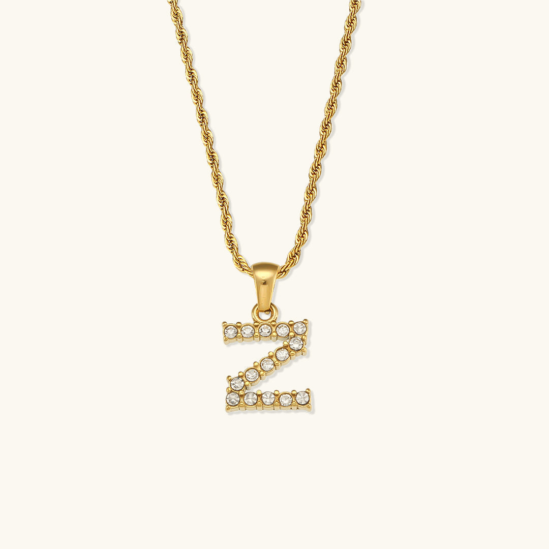 Maeve - Collar de diamantes con letras iniciales