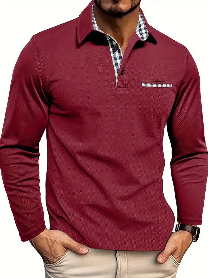 Levi - Polo con cuello a cuadros