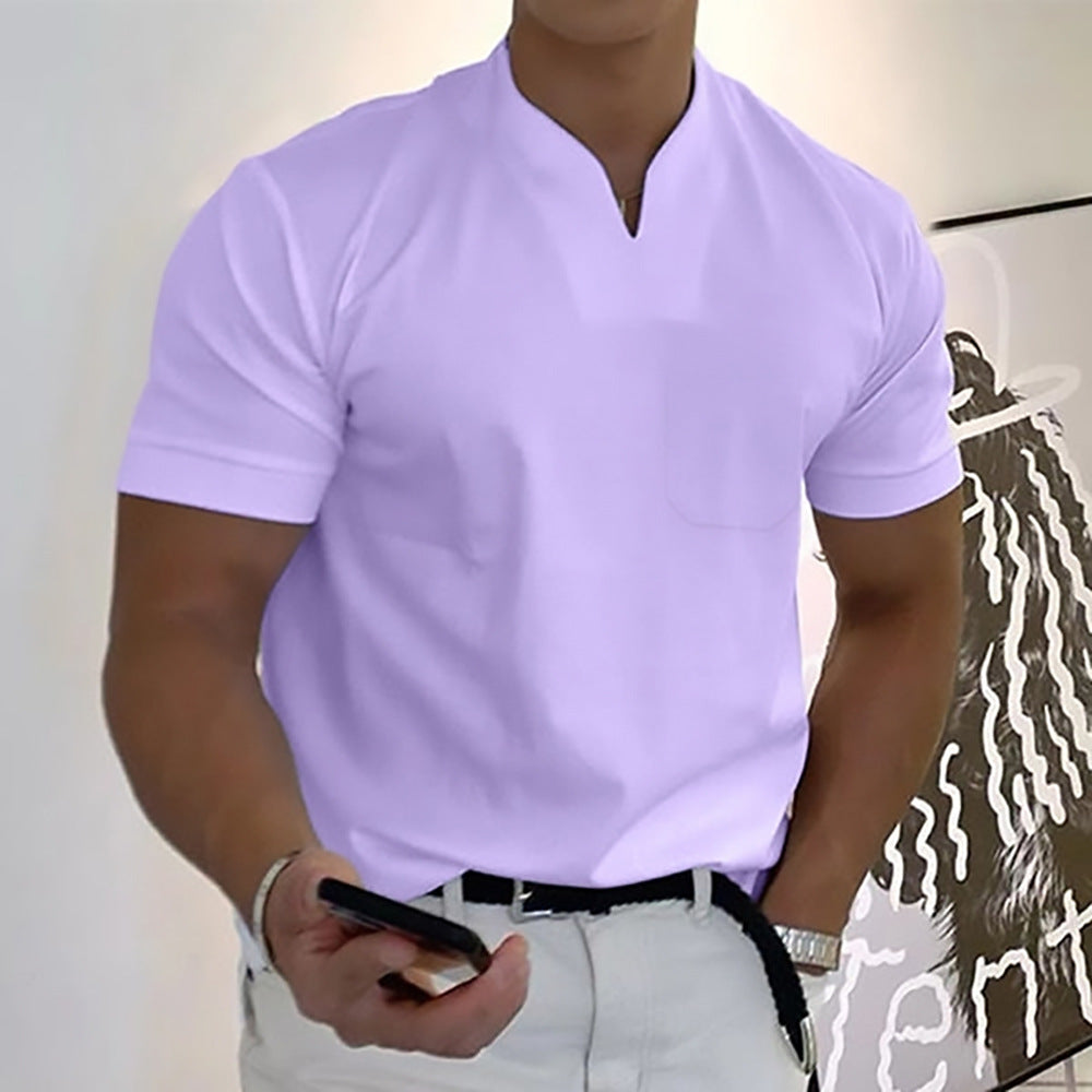 Jason - Camiseta business fitness para hombre, manga corta