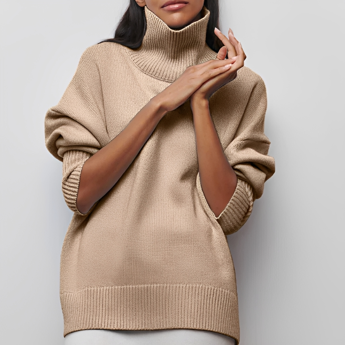 Berenice - Jersey de cuello alto cómodo y elegante