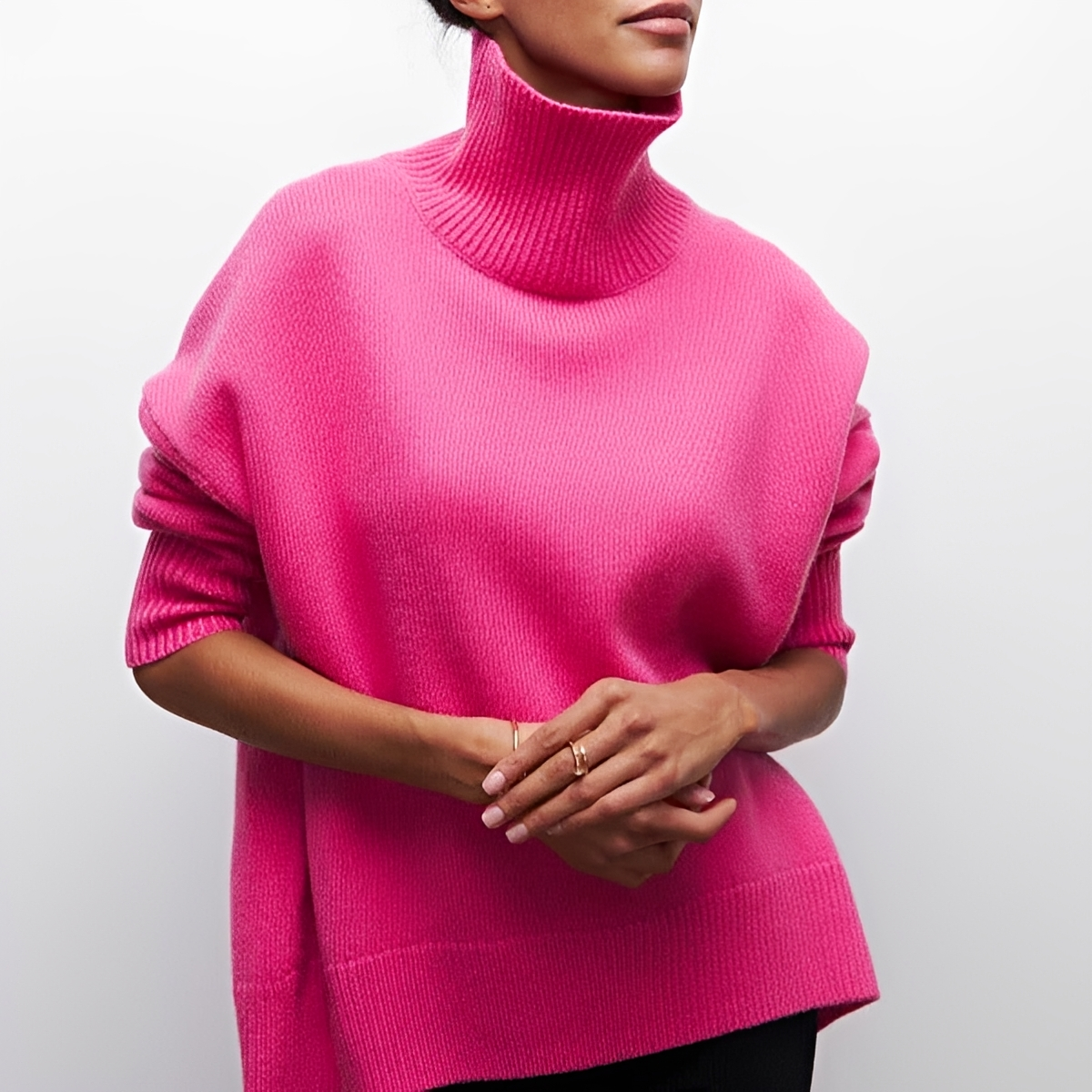 Berenice - Jersey de cuello alto cómodo y elegante