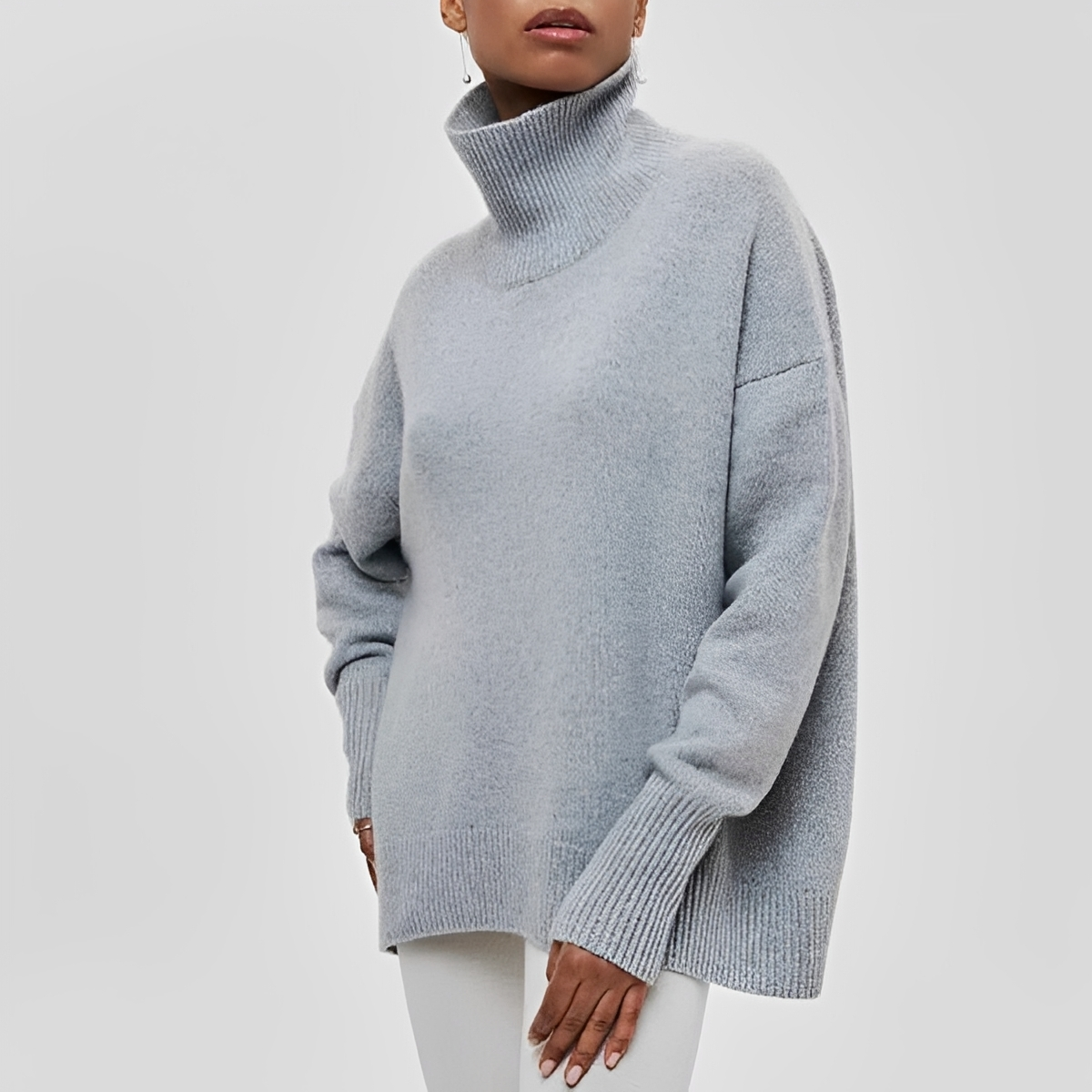 Berenice - Jersey de cuello alto cómodo y elegante