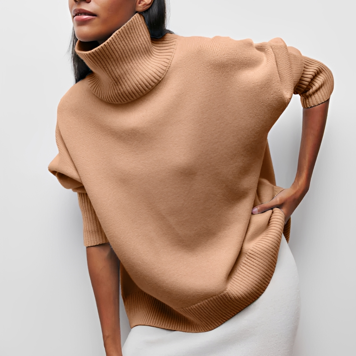 Berenice - Jersey de cuello alto cómodo y elegante