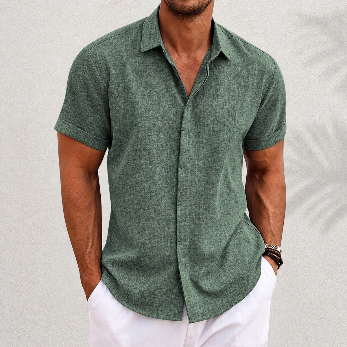 Oberon - Camiseta de Manga Corta para Hombre