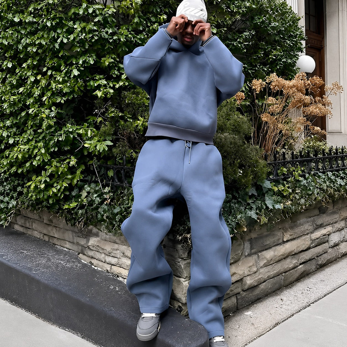 Marco - Conjunto casual con sudadera con capucha de gran tamaño para hombres