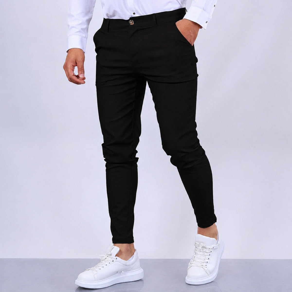 Arjun - Pantalones de vestir para hombre, elegantes y de corte ajustado