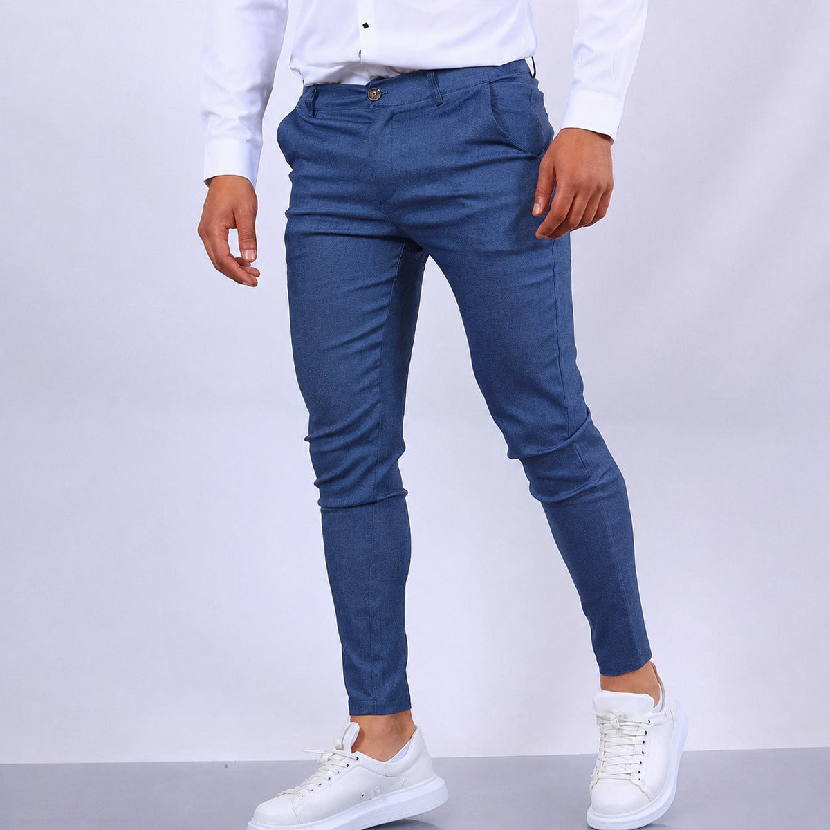 Arjun - Pantalones de vestir para hombre, elegantes y de corte ajustado
