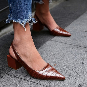 Caroline - Tacones slingback cómodos para mujer