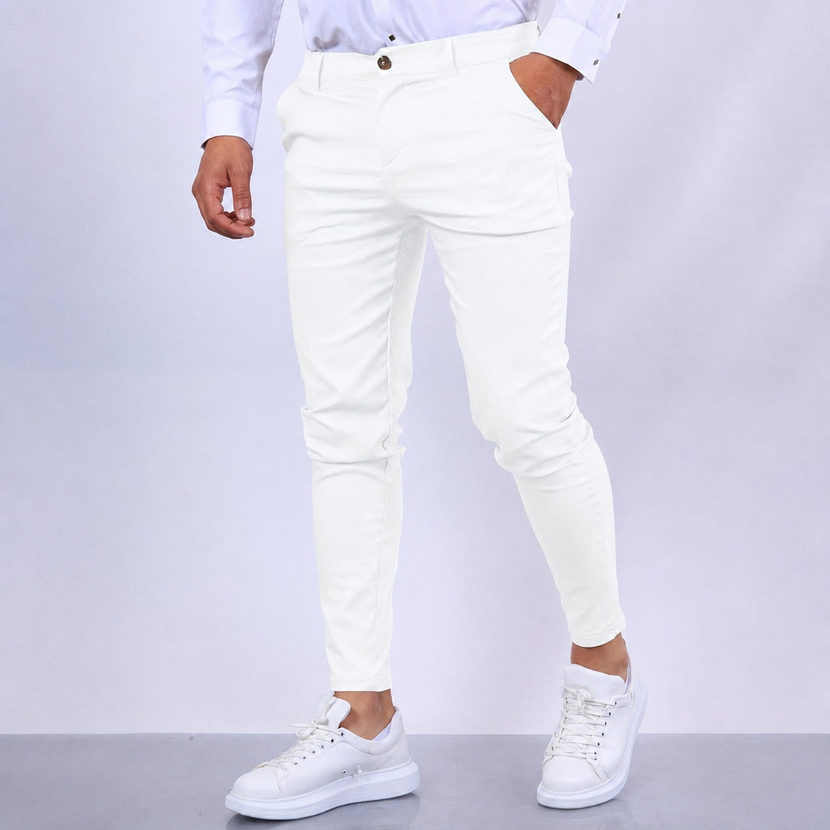 Arjun - Pantalones de vestir para hombre, elegantes y de corte ajustado