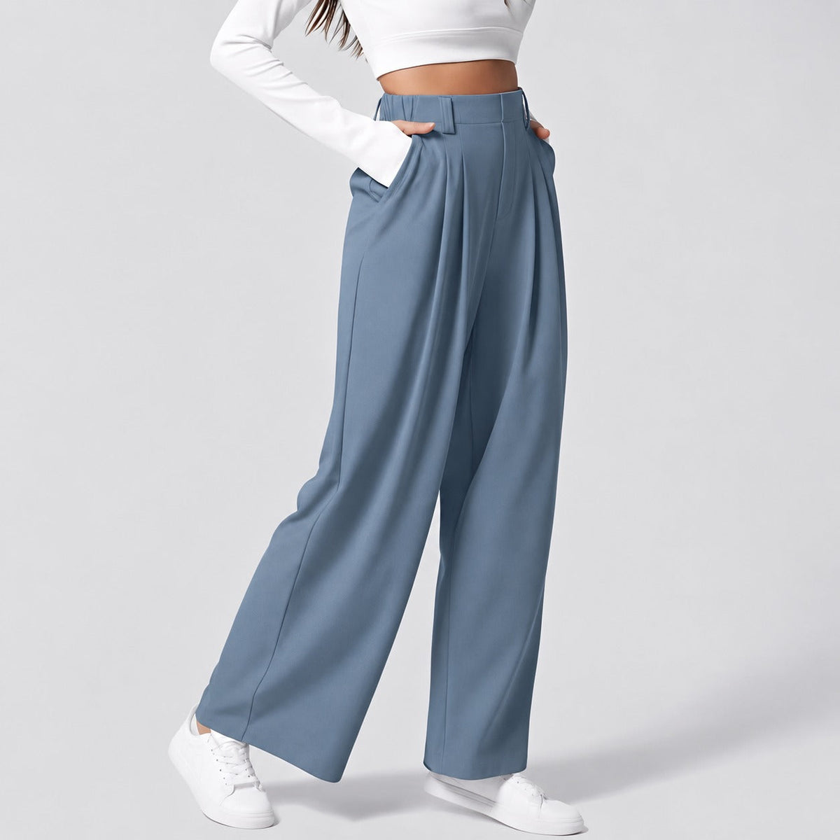 Montana - Pantalones Rectos Elásticos para Damas